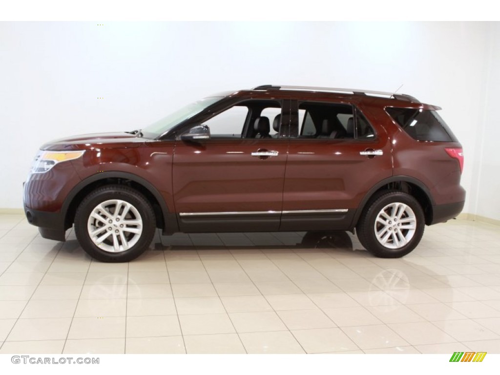 2012 Explorer XLT 4WD - Cinnamon Metallic / Charcoal Black photo #4