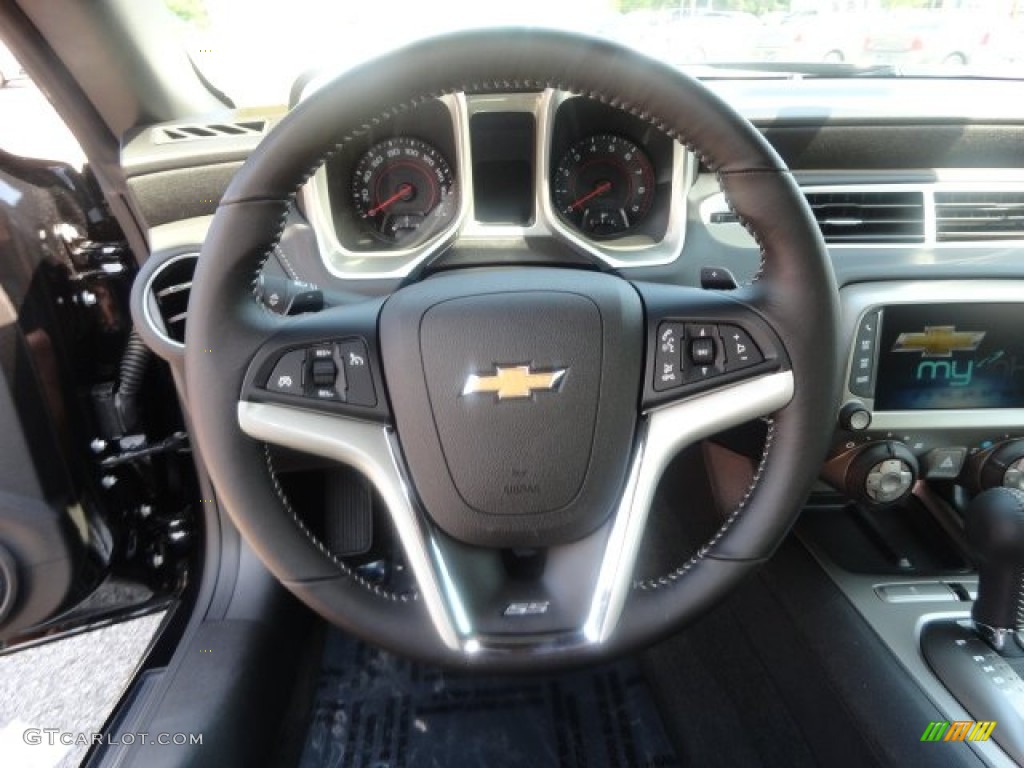 2013 Chevrolet Camaro SS Coupe Black Steering Wheel Photo #68577145