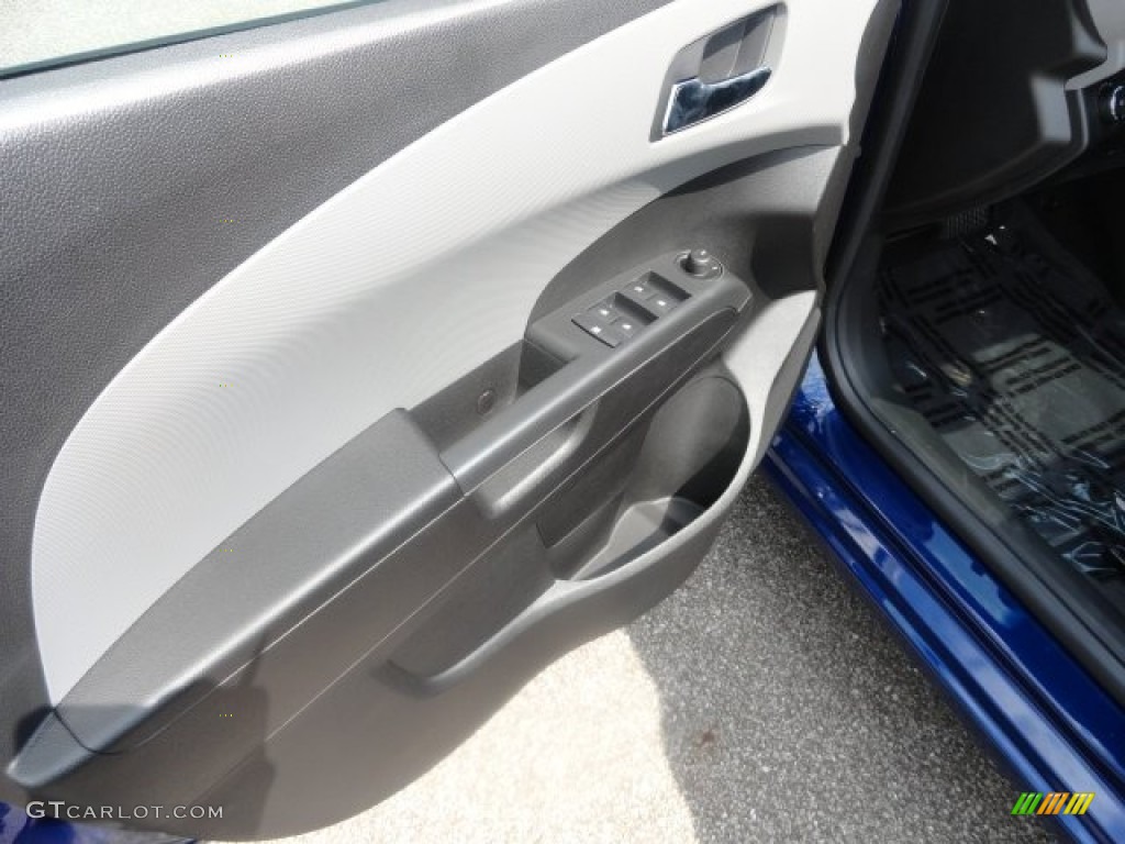 2012 Chevrolet Sonic LTZ Hatch Jet Black/Dark Titanium Door Panel Photo #68577259