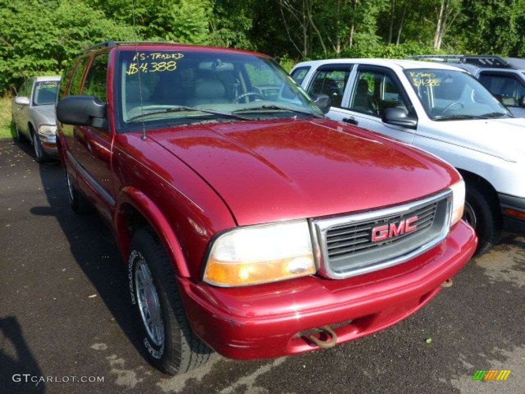 1999 Jimmy SLT 4x4 - Cherry Red Metallic / Beige photo #1