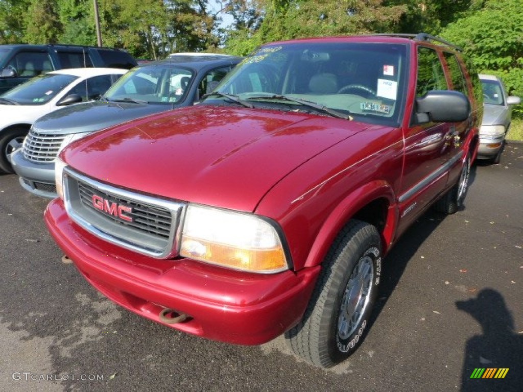 1999 Jimmy SLT 4x4 - Cherry Red Metallic / Beige photo #5
