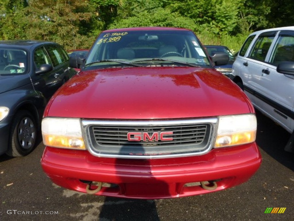 1999 Jimmy SLT 4x4 - Cherry Red Metallic / Beige photo #6