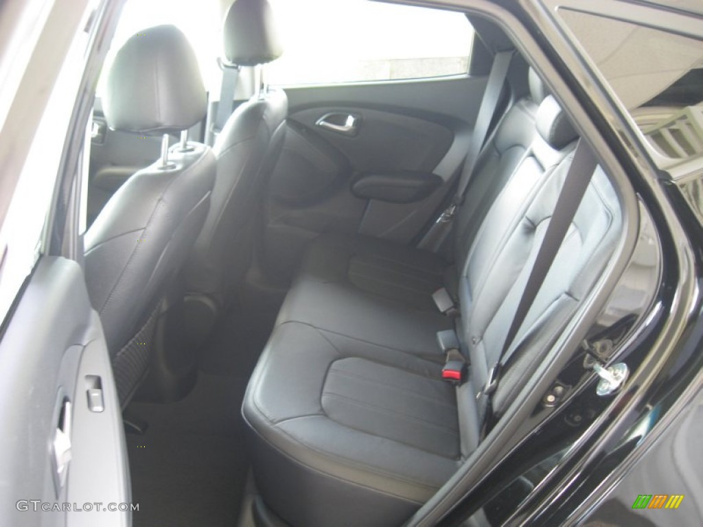 Black Interior 2012 Hyundai Tucson Limited AWD Photo #68580614