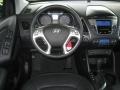 2012 Hyundai Tucson Black Interior Steering Wheel Photo