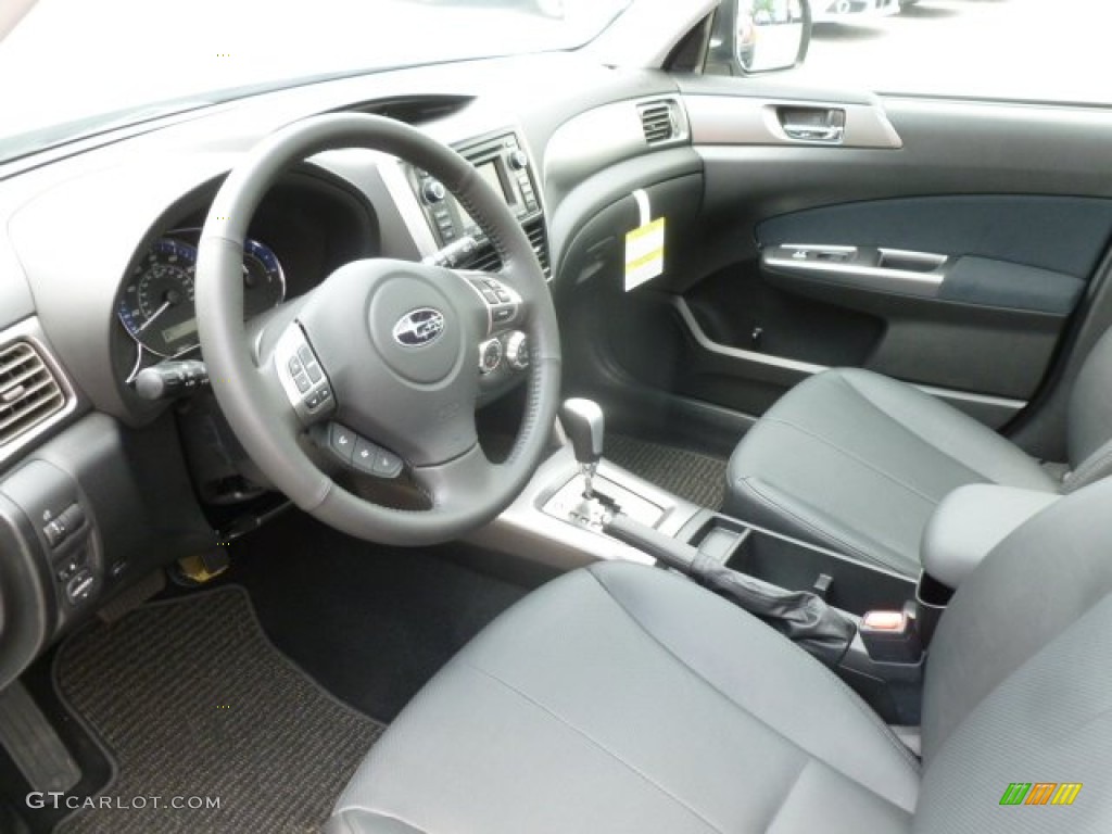 2012 Forester 2.5 X Limited - Ice Silver Metallic / Black photo #17