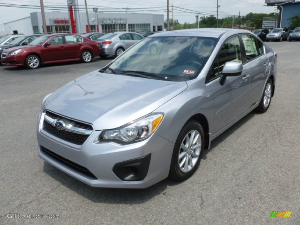 2012 Impreza 2.0i Premium 4 Door - Ice Silver Metallic / Black photo #3