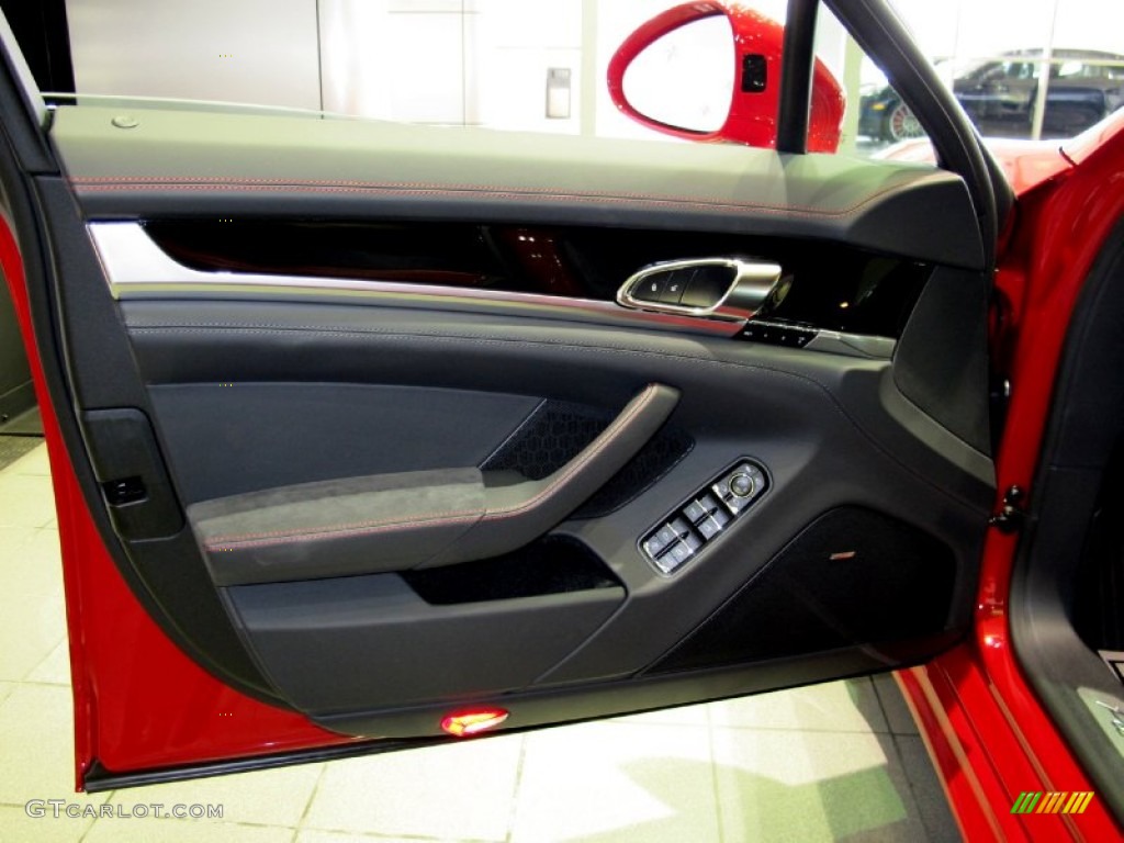 2013 Porsche Panamera GTS Marsala Red w/Alcantara Door Panel Photo #68581550