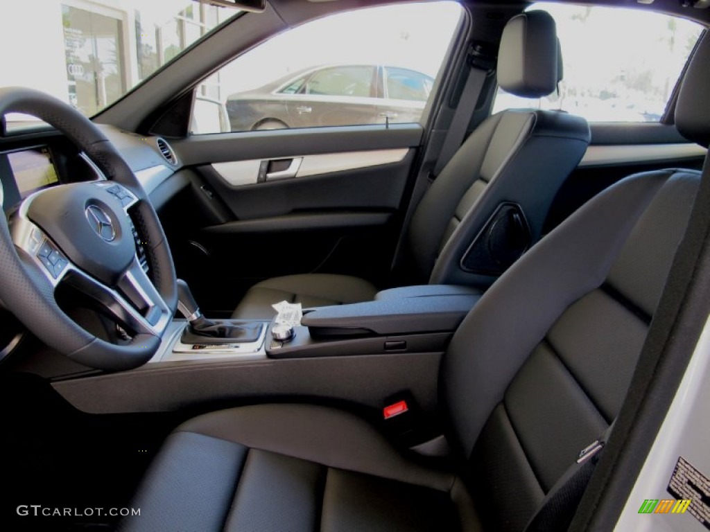 Black Interior 2012 Mercedes-Benz C 250 Sport Photo #68581712