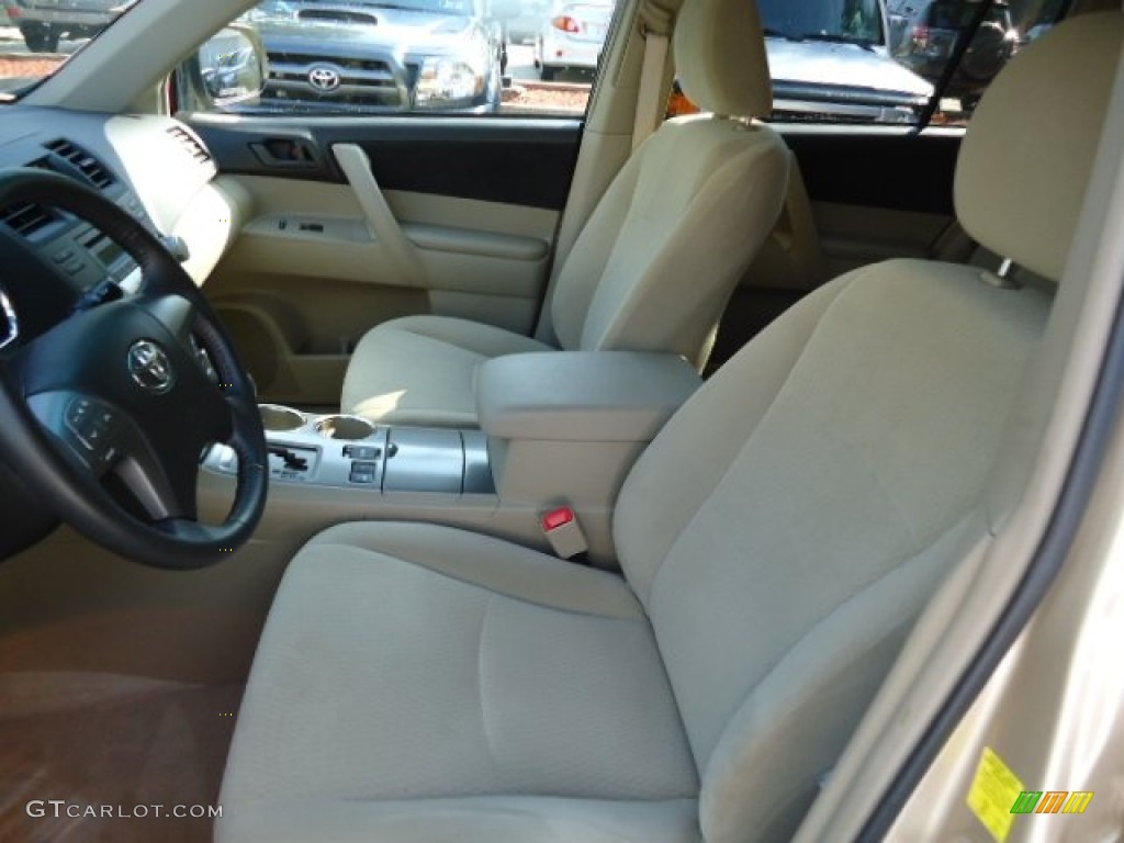 2010 Toyota Highlander V6 4WD Front Seat Photo #68582141