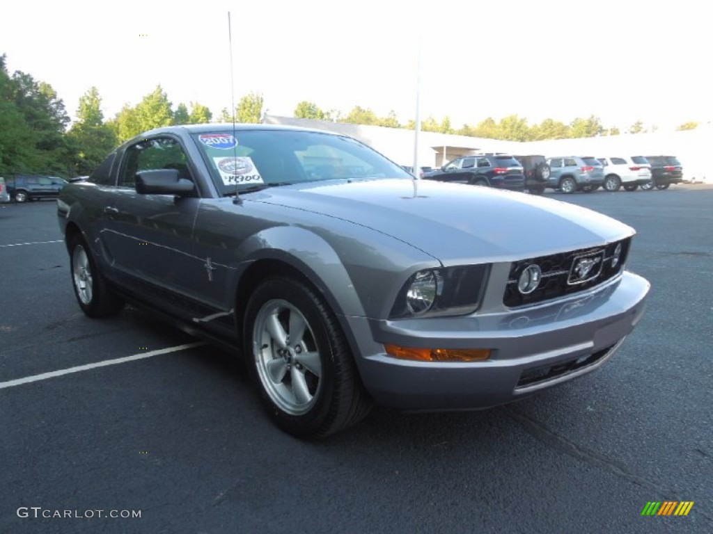 2007 Mustang V6 Premium Coupe - Tungsten Grey Metallic / Dark Charcoal photo #1