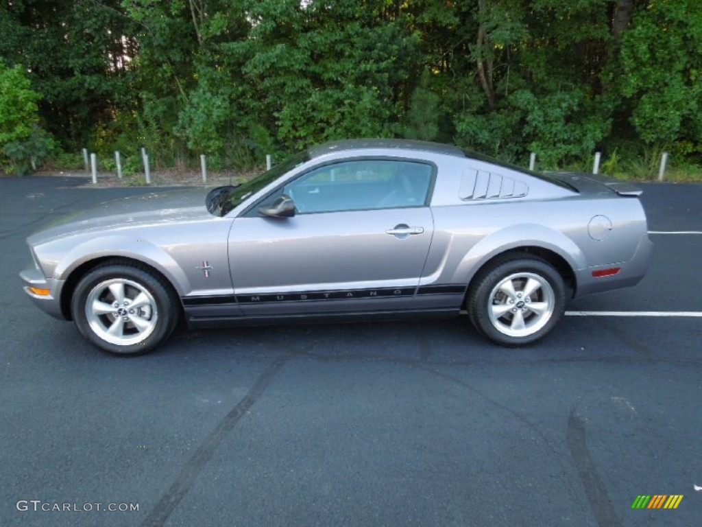 Tungsten Grey Metallic 2007 Ford Mustang V6 Premium Coupe Exterior Photo #68582357