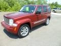 2008 Inferno Red Crystal Pearl Jeep Liberty Limited 4x4  photo #8