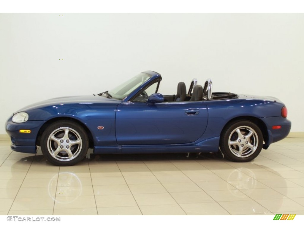 Sapphire Blue Mica 1999 Mazda MX-5 Miata 10th Anniversary Edition Roadster Exterior Photo #68584727