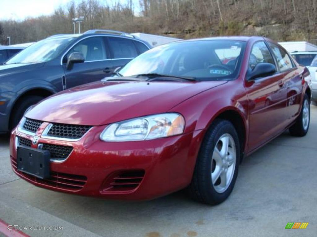 2006 Stratus SXT Sedan - Inferno Red Crystal Pearl / Dark Slate Grey photo #1