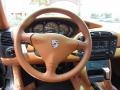 2000 Porsche 911 Natural Brown Interior Steering Wheel Photo