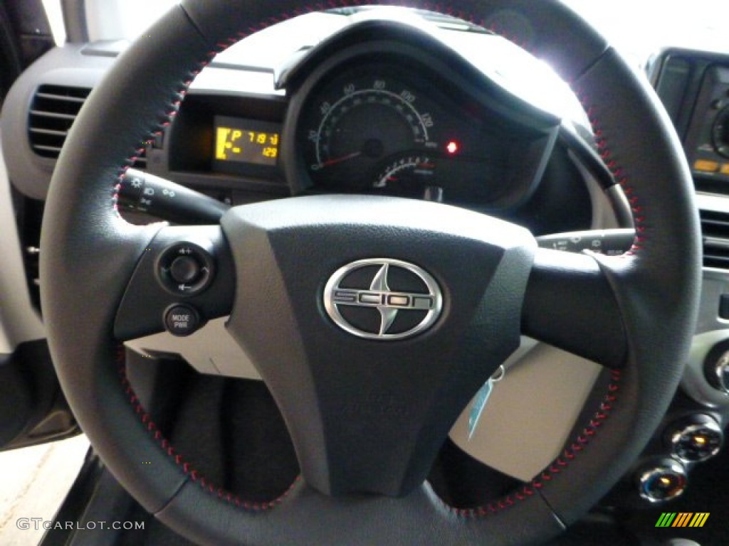 2012 Scion iQ Standard iQ Model Dark Gray Steering Wheel Photo #68586338