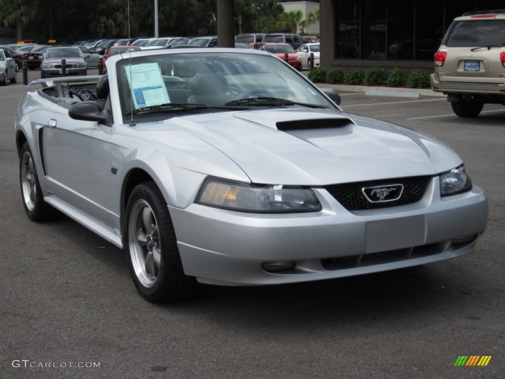 2003 Mustang GT Convertible - Silver Metallic / Dark Charcoal photo #7