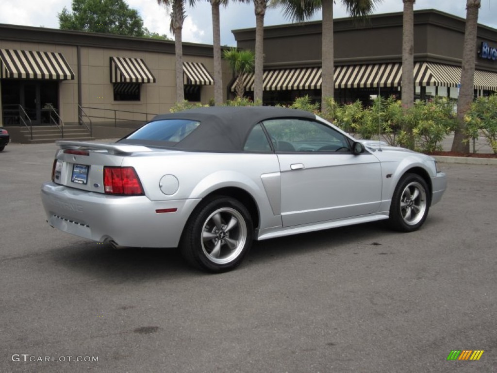 2003 Mustang GT Convertible - Silver Metallic / Dark Charcoal photo #12