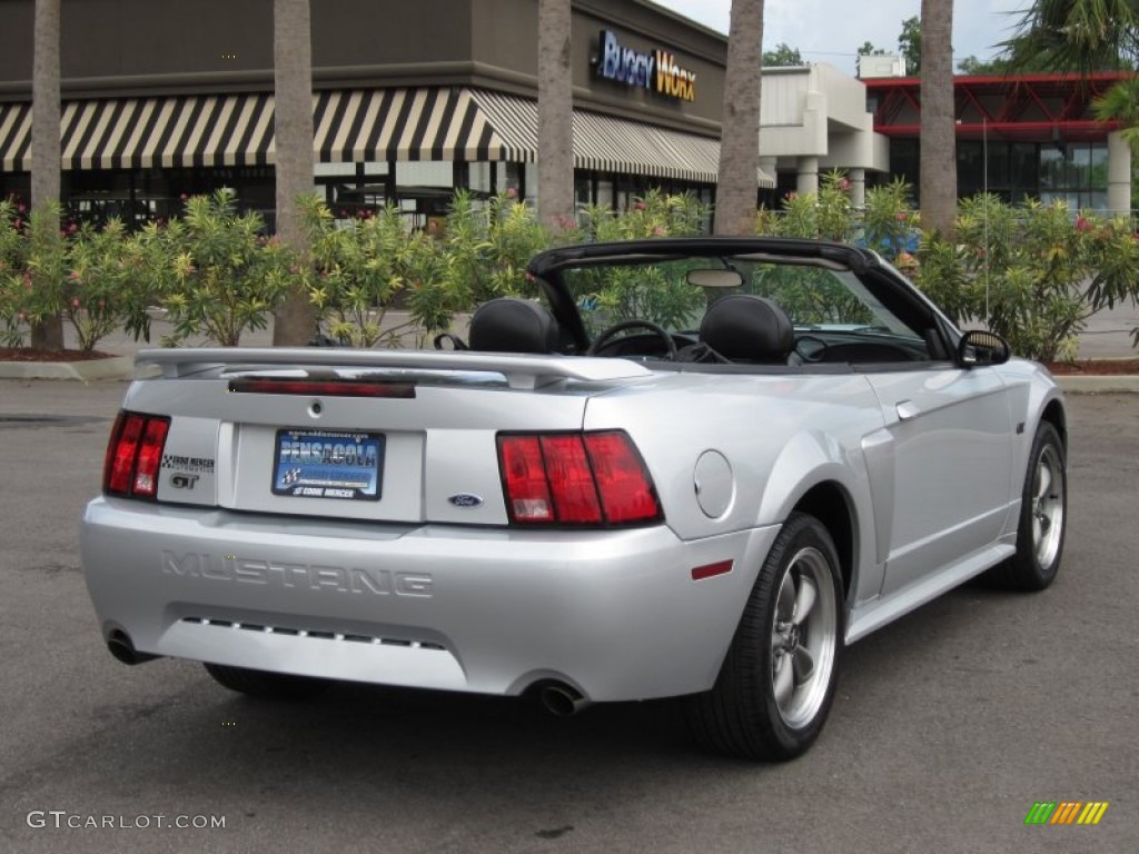 2003 Mustang GT Convertible - Silver Metallic / Dark Charcoal photo #13