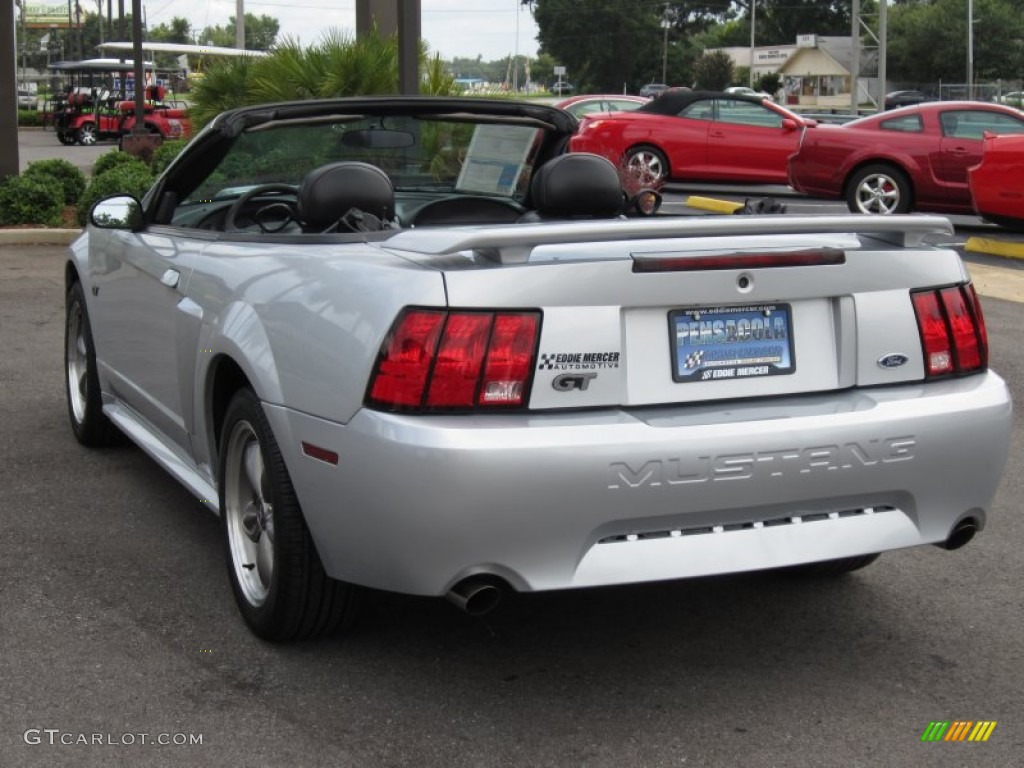 2003 Mustang GT Convertible - Silver Metallic / Dark Charcoal photo #17