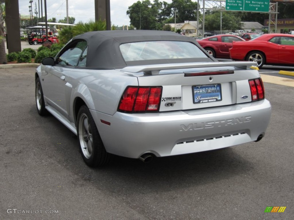 2003 Mustang GT Convertible - Silver Metallic / Dark Charcoal photo #18
