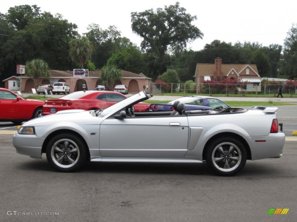 2003 Mustang GT Convertible - Silver Metallic / Dark Charcoal photo #21