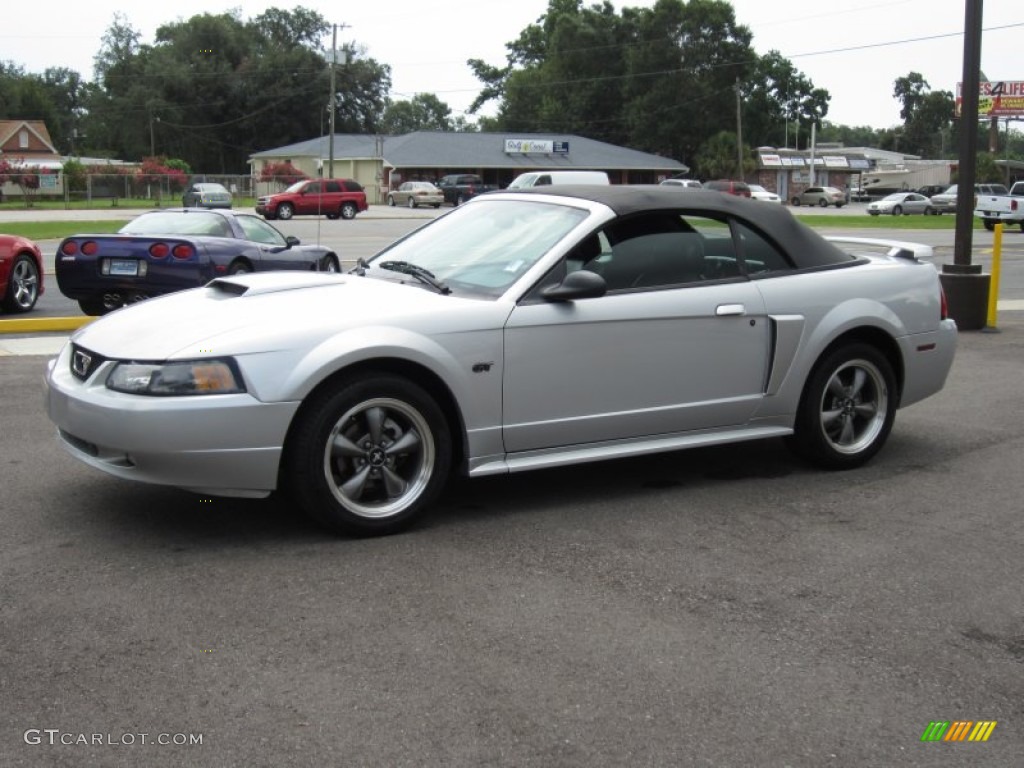 2003 Mustang GT Convertible - Silver Metallic / Dark Charcoal photo #24