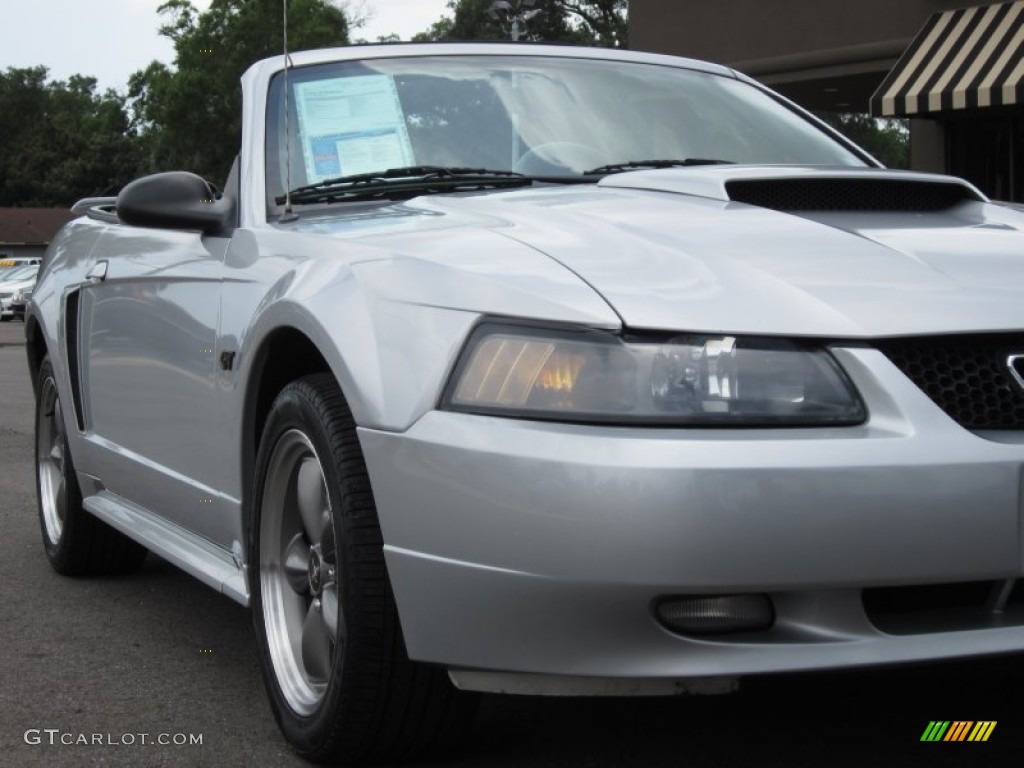 2003 Mustang GT Convertible - Silver Metallic / Dark Charcoal photo #27