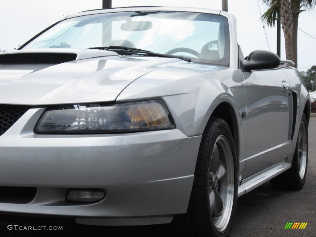 2003 Mustang GT Convertible - Silver Metallic / Dark Charcoal photo #28