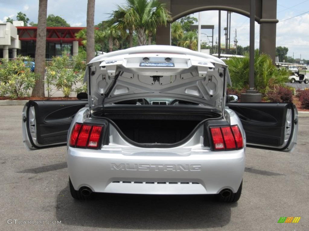 2003 Mustang GT Convertible - Silver Metallic / Dark Charcoal photo #35