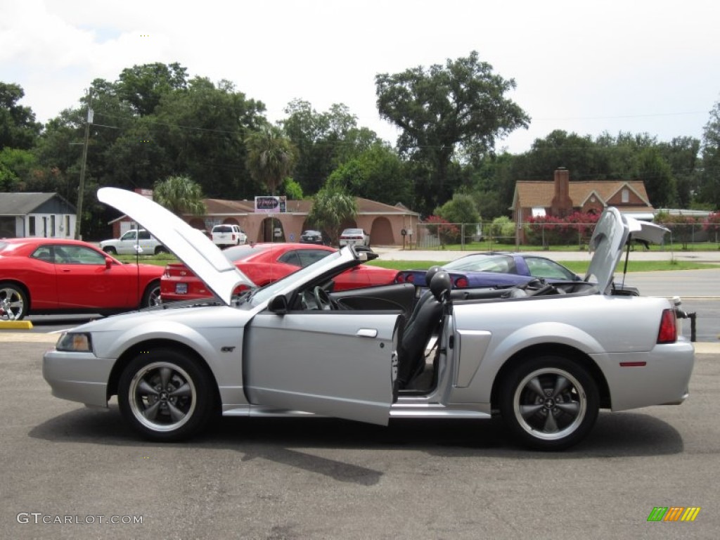2003 Mustang GT Convertible - Silver Metallic / Dark Charcoal photo #37
