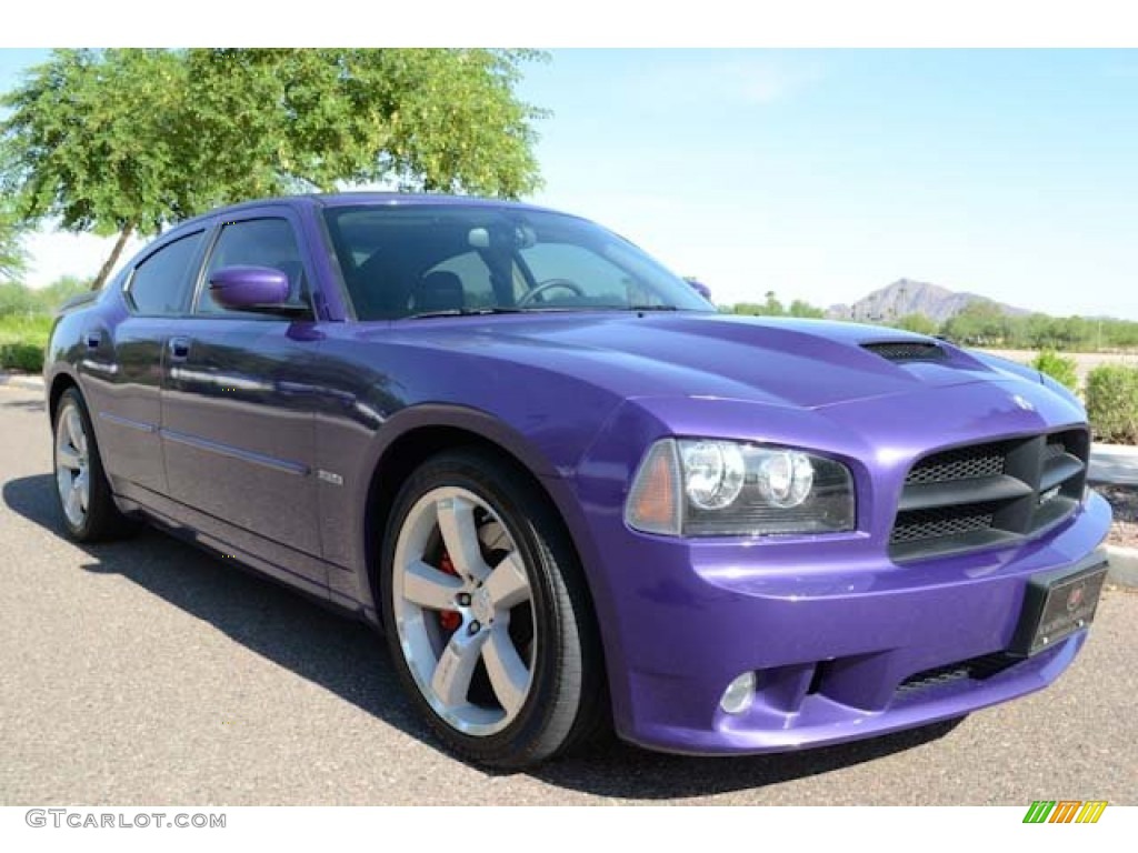 2007 Charger SRT-8 - Plum Crazy Pearl / Dark Slate Gray/Light Graystone photo #1