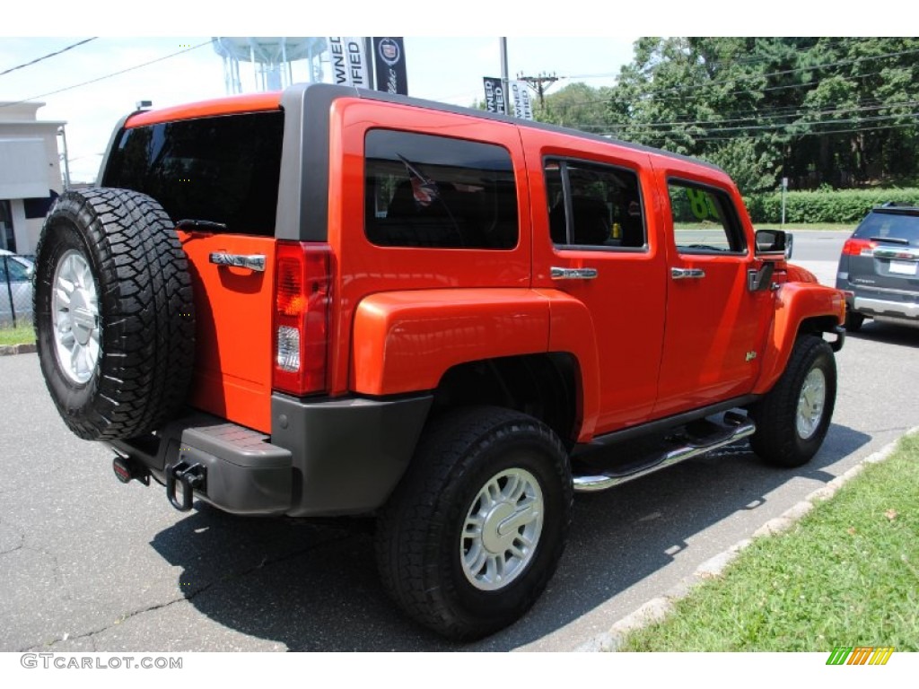 Solar Flare Metallic 2008 Hummer H3 Standard H3 Model Exterior Photo #68588096