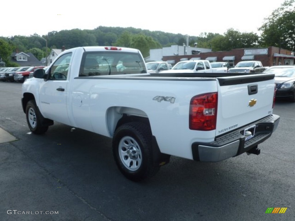 2013 Silverado 1500 Work Truck Regular Cab 4x4 - Summit White / Dark Titanium photo #5