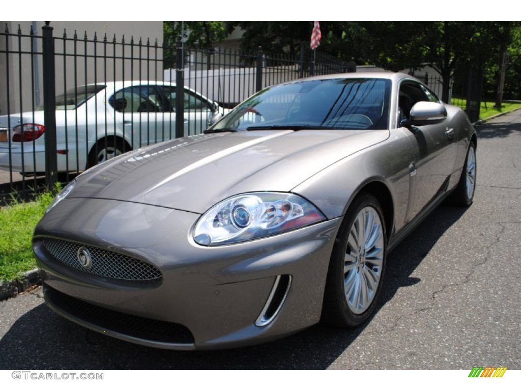 2010 XK XK Coupe - Vapour Grey Metallic / Warm Charcoal photo #1