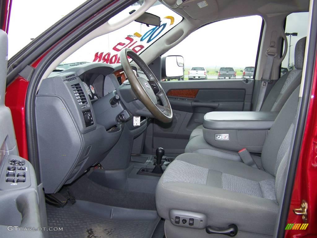 2007 Ram 3500 SLT Quad Cab 4x4 Dually - Inferno Red Crystal Pearl / Medium Slate Gray photo #8