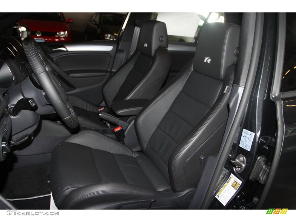 Titan Black Interior 2013 Volkswagen Golf R 4 Door 4Motion Photo #68589122