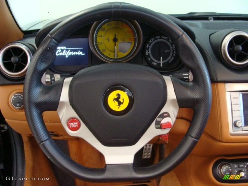 2010 Ferrari California Standard California Model Cuoio Steering Wheel Photo #68589125