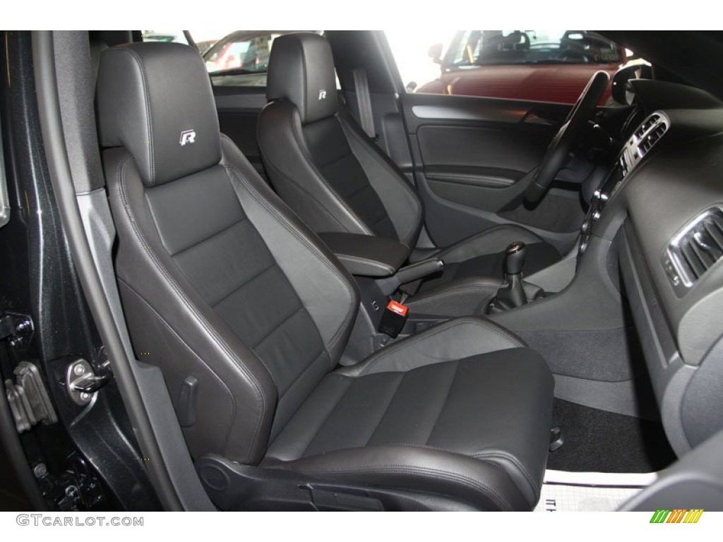 Titan Black Interior 2013 Volkswagen Golf R 4 Door 4Motion Photo #68589224