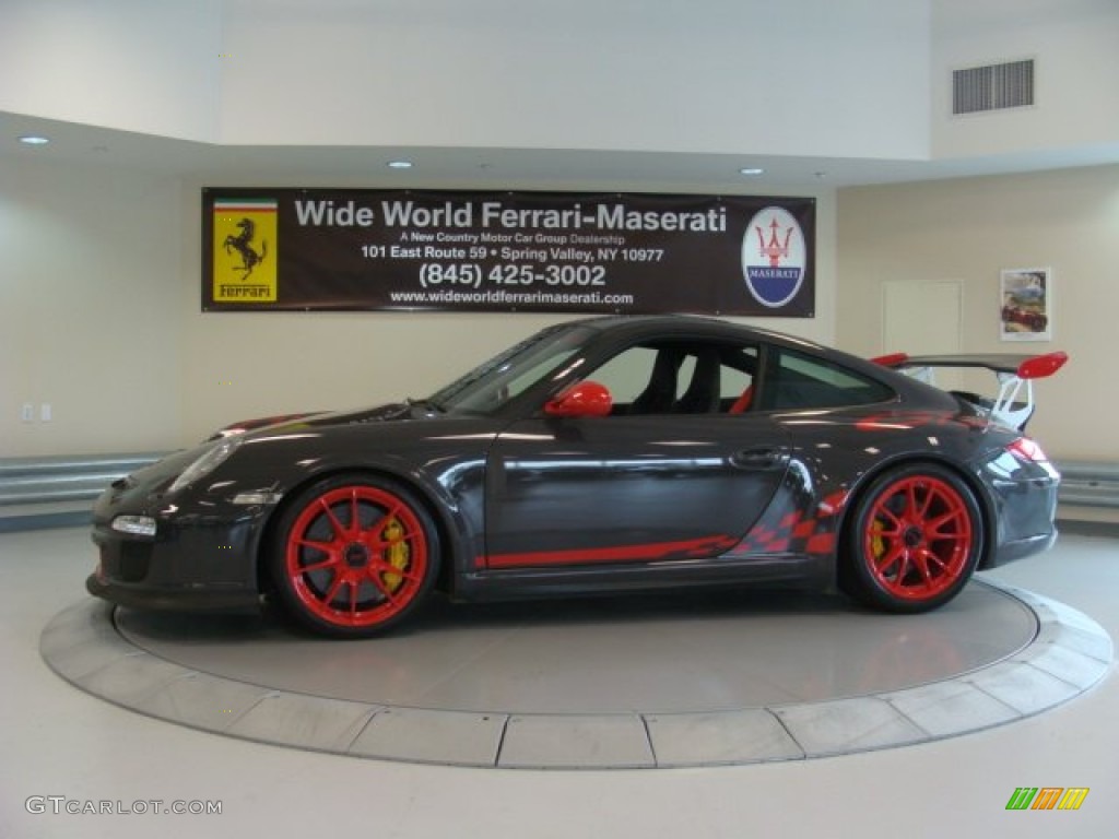 2010 911 GT3 RS - Grey Black/Guards Red / Black photo #5