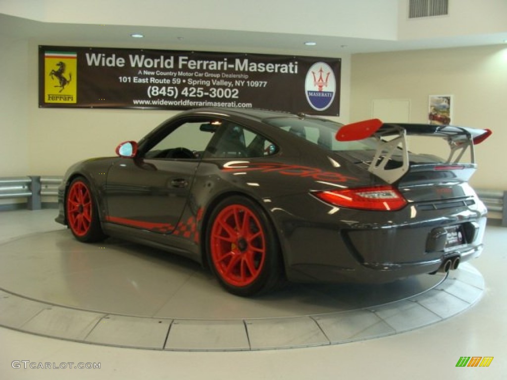 2010 911 GT3 RS - Grey Black/Guards Red / Black photo #6