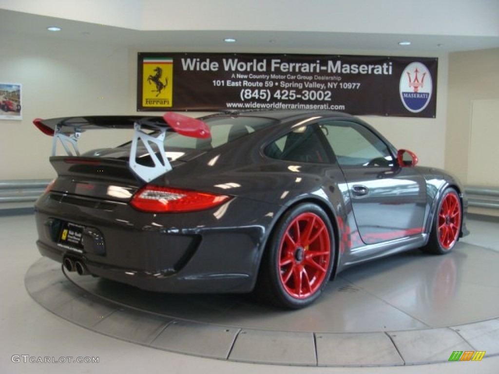 2010 911 GT3 RS - Grey Black/Guards Red / Black photo #8