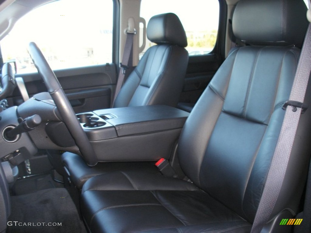Ebony Interior 2012 Chevrolet Silverado 1500 LT Crew Cab 4x4 Photo #68589734
