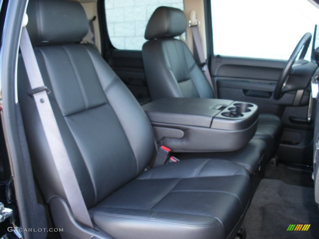 Ebony Interior 2012 Chevrolet Silverado 1500 LT Crew Cab 4x4 Photo #68589740
