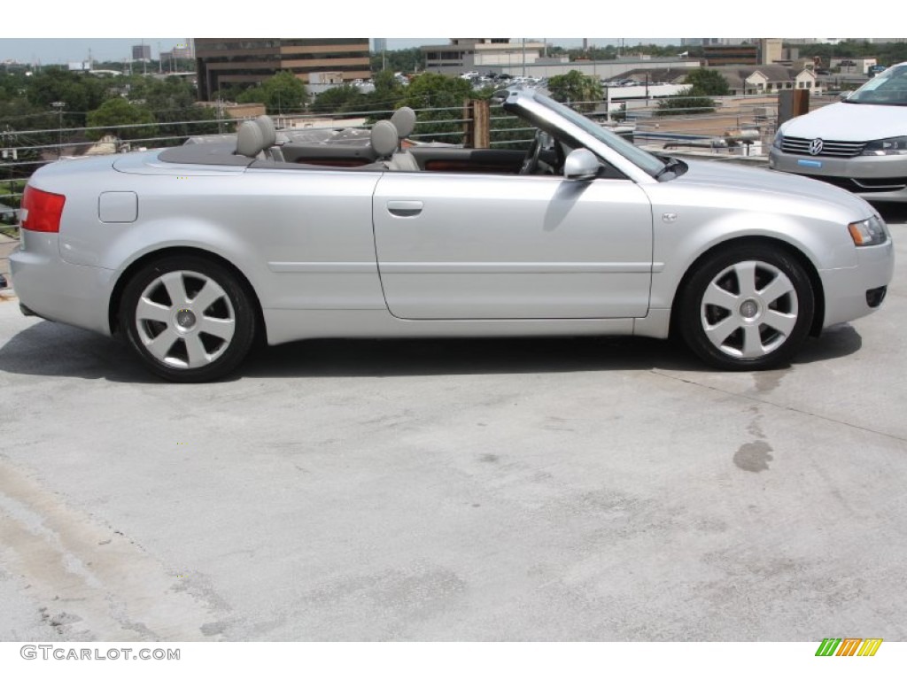 2006 A4 3.0 quattro Cabriolet - Light Silver Metallic / Platinum photo #11