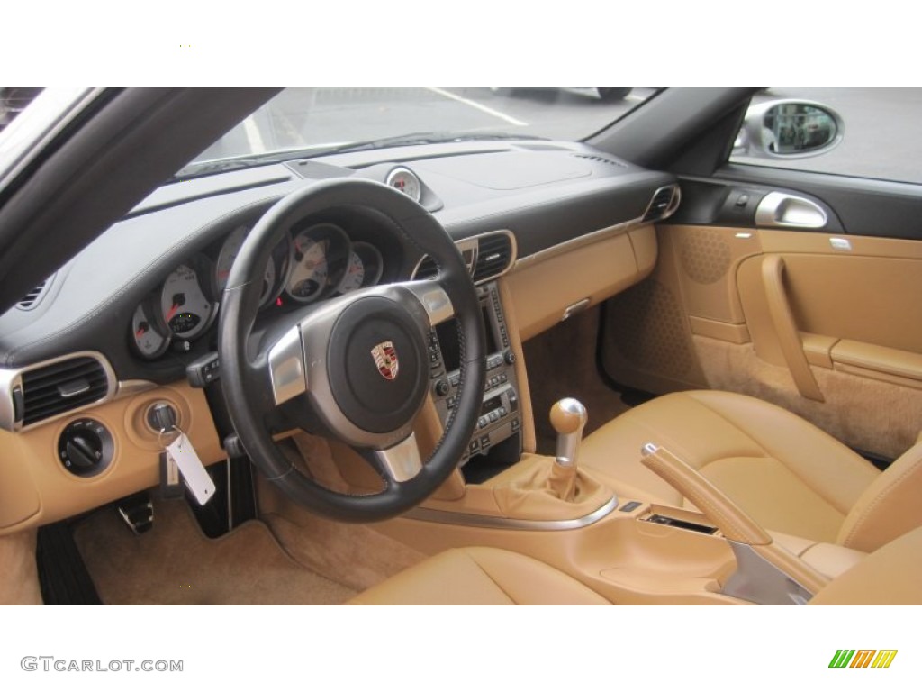 2007 911 Turbo Coupe - GT Silver Metallic / Black/Sand Beige photo #11
