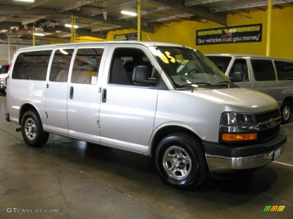 2005 Express 1500 Wheelchair Conversion Van - Silver Birch Metallic / Medium Dark Pewter photo #1