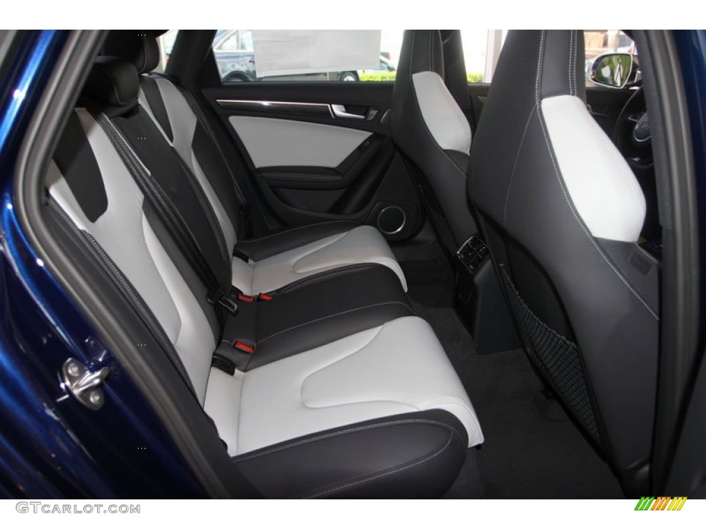 Black/Lunar Silver Interior 2013 Audi S4 3.0T quattro Sedan Photo #68592728