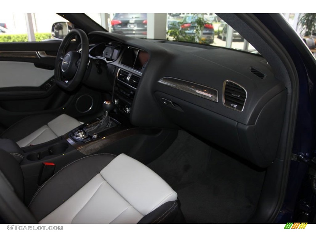 2013 Audi S4 3.0T quattro Sedan Black/Lunar Silver Dashboard Photo #68592737