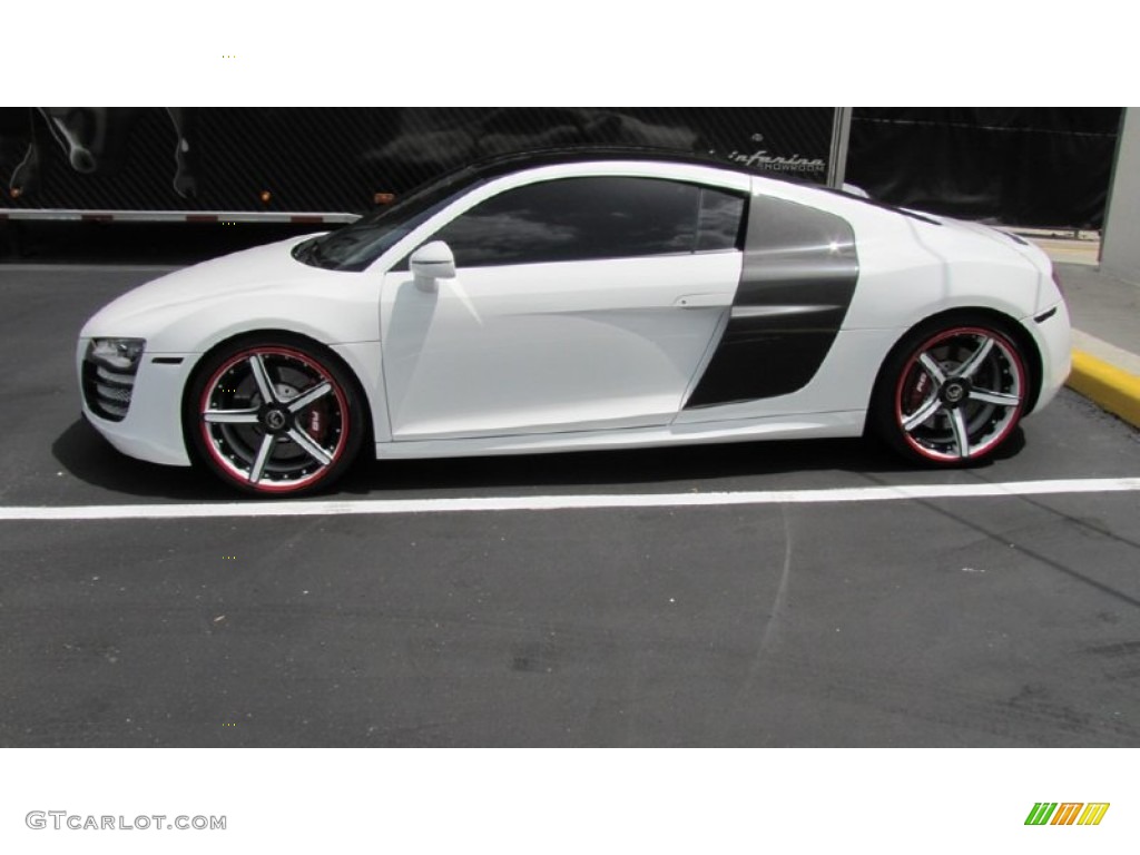 Ibis White 2010 Audi R8 5.2 FSI quattro Exterior Photo #68592956